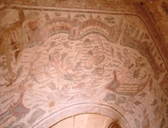 Antike Mosaiken mit Musikdarstellungen Mittelmeer