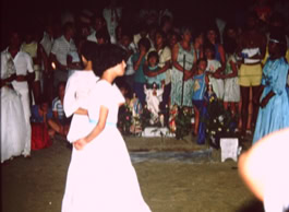 Umbanda Konzentration zum 1. Januar im Praia Grande, SP