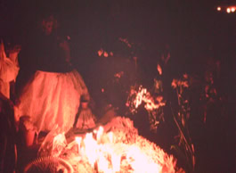 Umbanda Konzentration zum 1. Januar im Praia Grande, SP