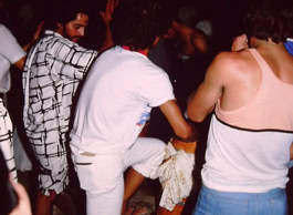 Umbanda Konzentration zum 1. Januar im Praia Grande, SP