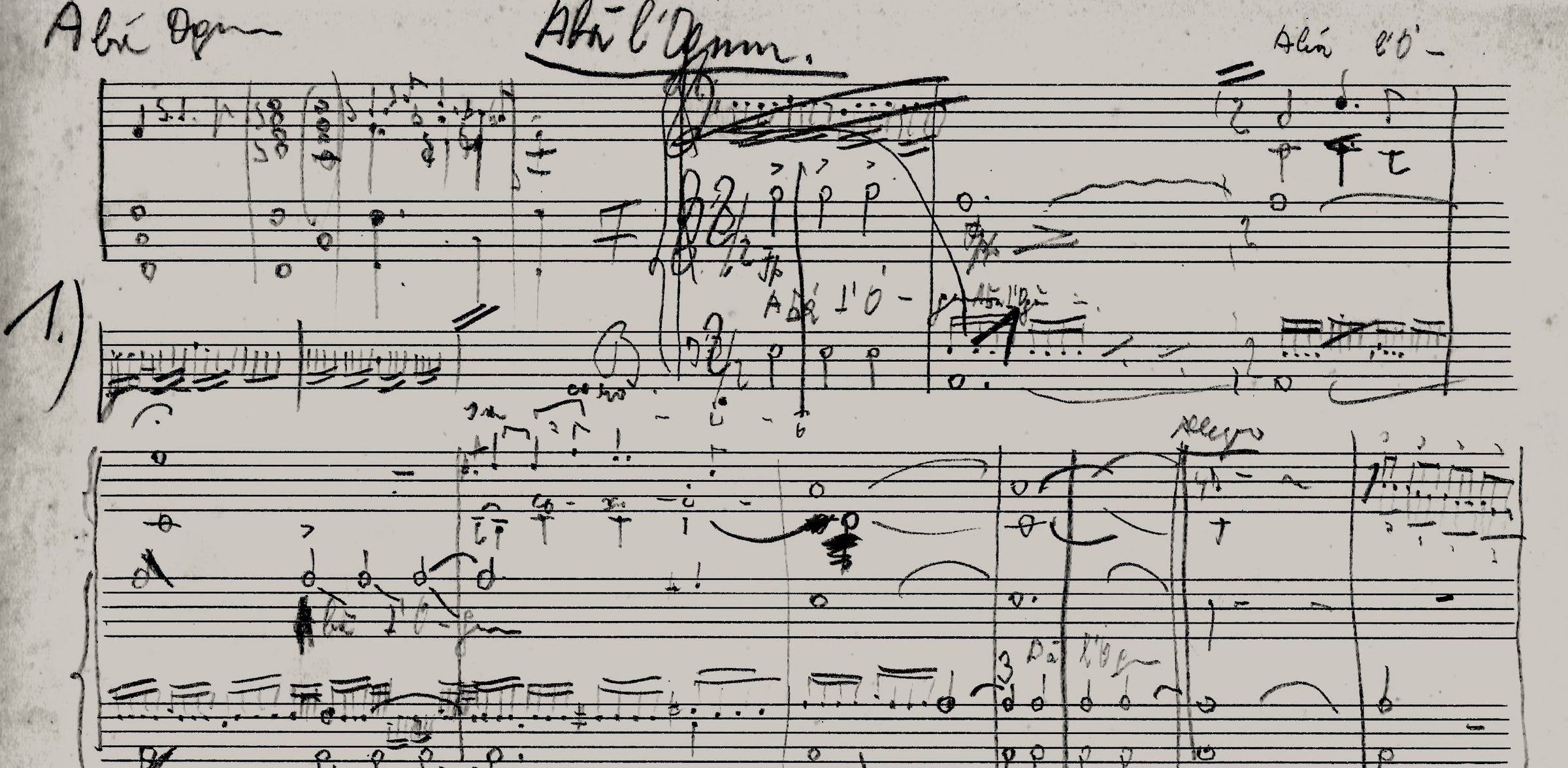 Abá l'Ogium. Grafia de canto de culto de Xangô por Martin Braunwieser em 1938