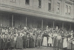 Hospedaria dos imigrantes em São Paulo. New Brazil 1922